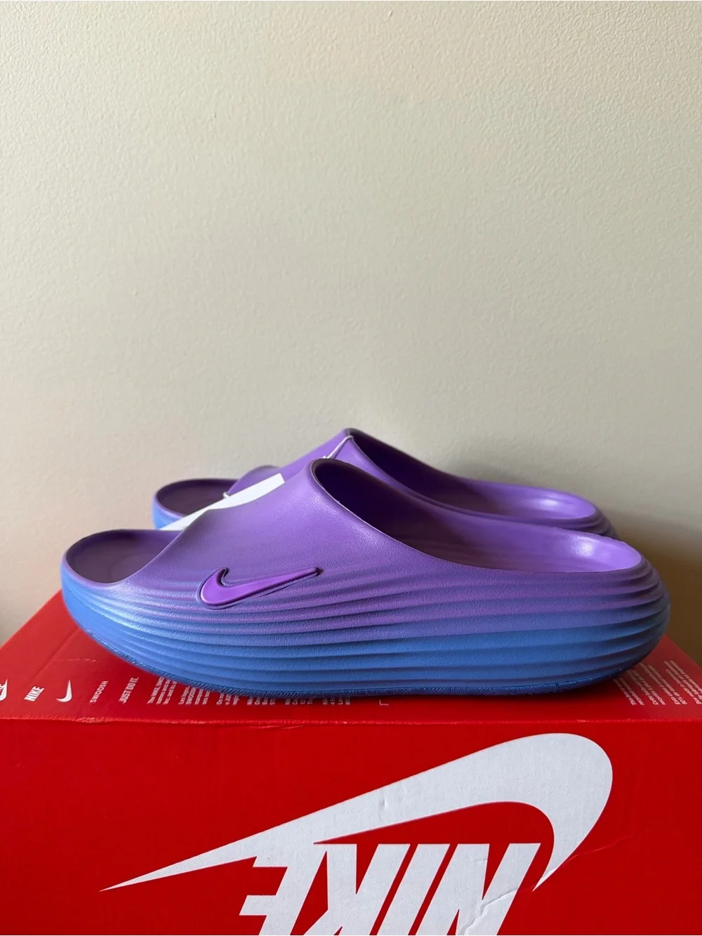 Nike REACTX REJUVEN8 Slide Bright Violet HV4484-500 Women’s Size 10